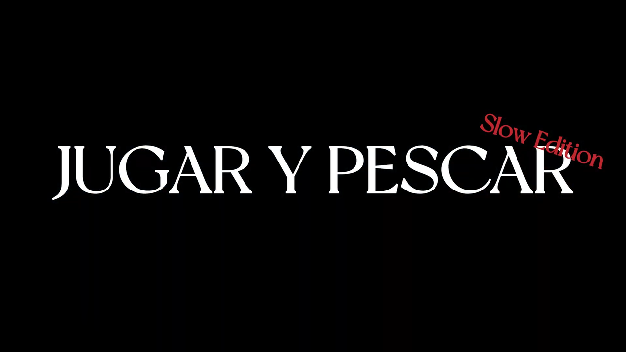 Cover of the documentary 'Jugar y pescar'.